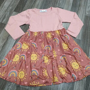 Girls Sparkledot Ray of Sunshine Long Sleeve Kids Butter Soft Dress New